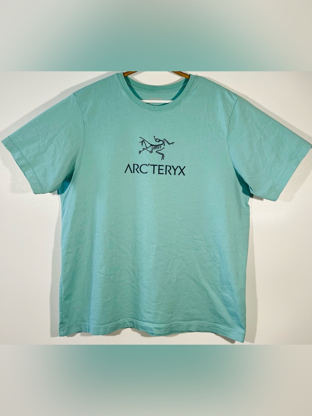 Arc'teryx Arc'Word Men's Size Large Aqua Crew Neck Short Sleeve T-Shirt